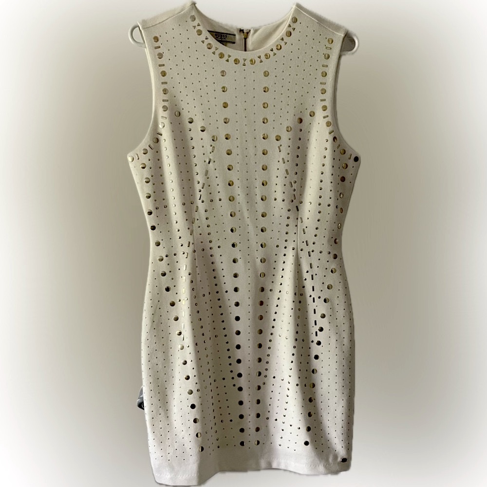 Dress with gold studs